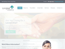 Tablet Screenshot of longleafhospice.com